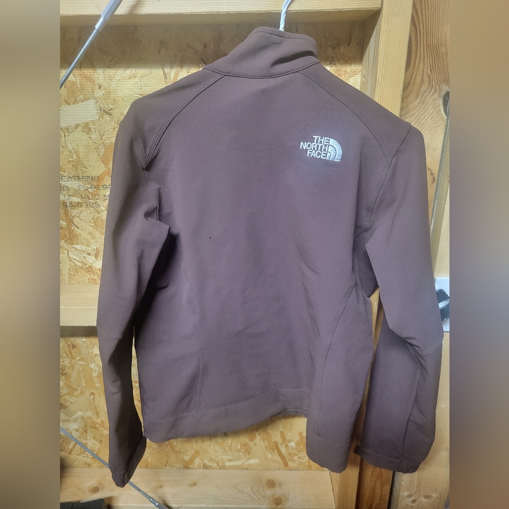The North‎ Face Chocolate Brown Zip-Up Shell Jacket Womans Size Small - Picture 2 of 8